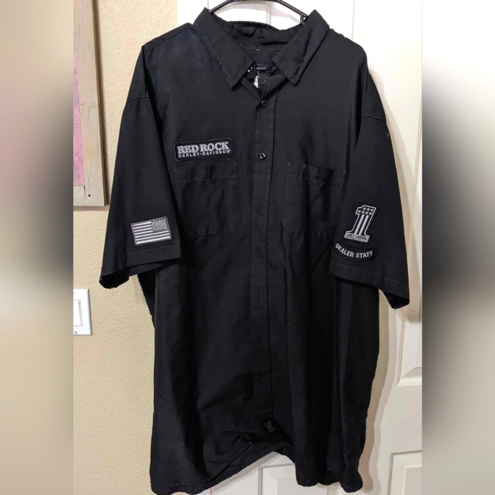 Red Rock Harley Davidson Dealer Staff Shirt